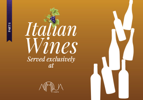 Italian Wine Served Exclusively at AQUA Forte – Part 2